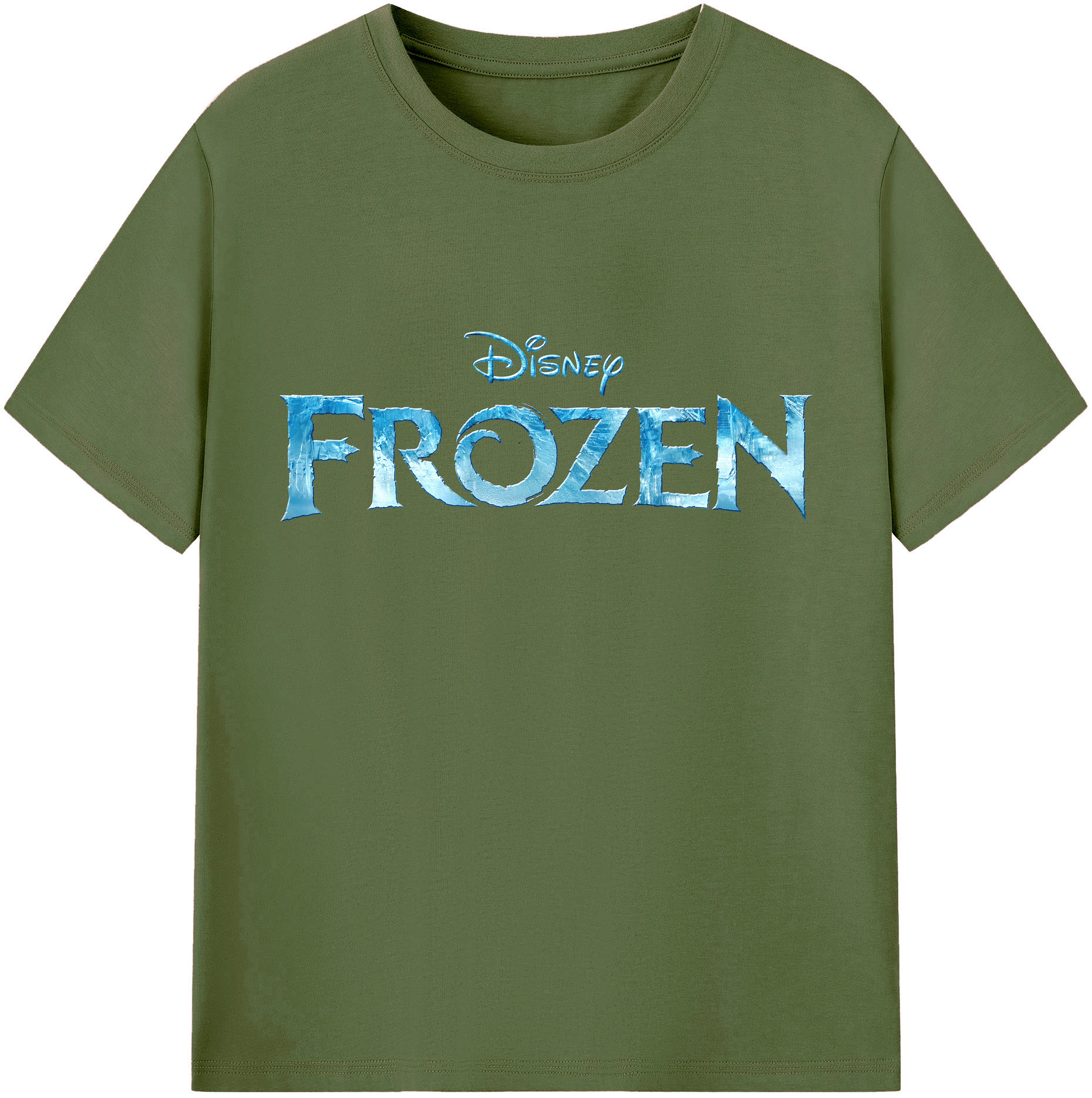 （画像用） アナと雪の女王 アンナ エルサ Frozen Anna Elsa 綿100％半袖Tシャツ（フロントプリント）